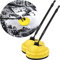 High Pressure Sur-faces Patio Cleaner - 1/2 Patio Cleaner for Kar-cher K 1-K7 | Rotating Pressure Washer Brush | Long Handle Pressure Washer | for Outdoor Patio Cleaner Car Cleaning Tool for Yard