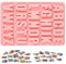 Stampo in silicone a forma di lettere, lettere in silicone, A-Z, alfabeto, lettere grandi, stampi per cioccolato, per stampi fai da te, torte, cuocere, panini, fondente.