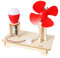 Juguete de turbina eólica,Kit de turbina eólica | Turbinas de viento de juguete científico de madera para niños - Kits de construcción de madera, kit hecho a mano de turbina eólica para niños de 7 a 1