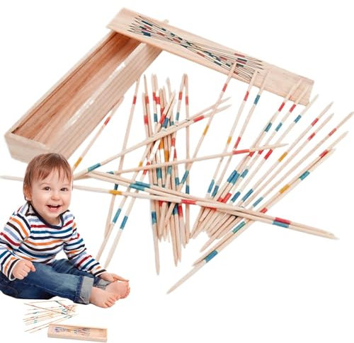 Pick Up Sticks-Spiel, Pick Up Sticks-Spielzeug | 31 Holzstäbchen Balancespiel - Family Sticks Game, pädagogisches Feinmotorikspiel für Familientreffen, Gruppenaktivitäten, Treffen mit Freunden