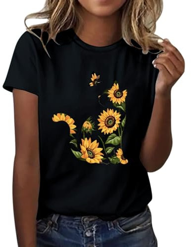 Tops Grigio Donna in Saldo Tops Corto Ragazza in Saldo Camicie Senza Maniche Donna Blusa No Stiro Camicia Estiva Fantasia Bluse Elegante Maglie Bianca Cotone Maglia T Shirts Corte Aderente