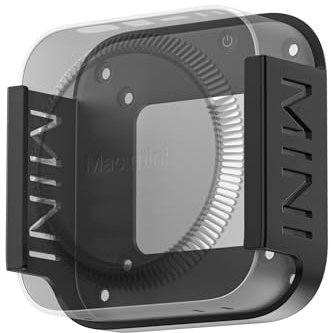 Fasgear ABS Plastik VESA Halterung für Mac-mini M4 /Pro 2024,Halterung Unter Schreibtisch/Wandhalterung/Monitorhalterung,für Office Home(Schwarz)