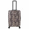 Kenorada Reisetrolley STONEWOOD 4W | Koffer mit Vier Rollen | stabile ABS Hartschale und TSA Zahlenschloss | Trolley mit Reißverschluss | mit modernem Foto Motiv (Leopard, M - mittlerer Koffer)