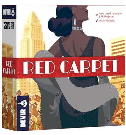 Devir - Red Carpet, Photography and Celebrity Board Game, Strategy & Fun for 2-4 Players, Capture Portraits and Live the Hollywood Red Carpet, Interactive Game (BGRCML)