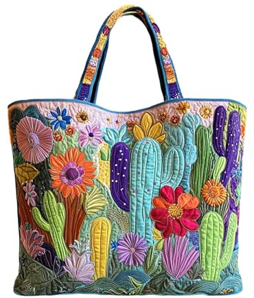 Shopper Tasche Damen Unisex Geräumig Lässig Stofftasche | Süße Personalisierte Wiederverwendbare Taschen Mit Gesteppt Gepolstertem Griff