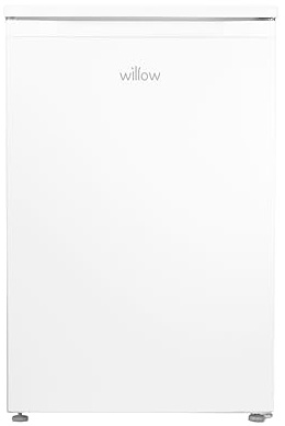 Willow WUCFZ55W 85L Small Freezer with Recessed Handle, Reversible Door, Undercounter Freezer, Adjustable Thermostat, 4* Rating - White