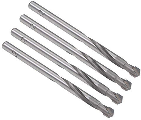 sourcing map 4 Stück Hartmetall Spiralbohrer Metallbohrer 5.2 mm für Edelstahl Kupfer Aluminium Zinklegierung Legierung Eisen