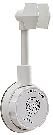 VALINK Support de pommeau de douche flexible à 360 degrés, support de pommeau de douche universel réglable, support mural à ventouse, sans perçage, pour salle de bain baignoire