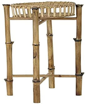 Home Decor Dkd Pot de Fleurs en Bambou Naturel 32 x 32 x 55,5 cm