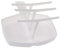 Monkys Mikrowellen-Speckregal, Bacon Cooker, 3 Halterungen, 23 x 22 x 13 cm, Weiß, Quadratisch, Kunststoff
