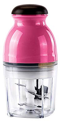 OYHN Mini Tritatutto da Elettrico, USB Elettrico Mini Cibo Tritatutto, Cucina Aglio Tritatutto Robot da Cucina, Doppia Lama di agitazione,Rosa