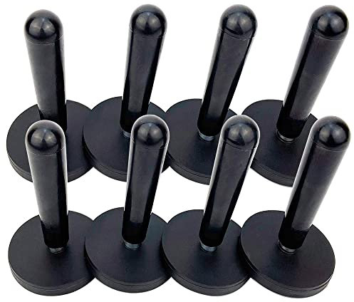 GUUZI 8Pack Auto Vinyl Wrap Magnete, Magnethalter für Fahrzeugverklebung, Magnetischer Unterstützer, Verwendung für Autoverklebung und Fenstertönung, Kühlschrank oder Whiteboard Magnete (Schwarz)