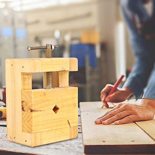 Mini-Flachzange aus Holz Zum Selbermachen, Zimmerei-Holzklemmen, Holz-Schraubstock, Gravur, Tisch-Schraubstock, Stempelklemme für Holzbearbeitung, Schnitzen (großes Stempelbett)