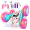 ODAPTO Ferngesteuertes Auto Crawler für Mädchen 6-12+ Jahre, RC Spielzeugauto mit LED Licht, 2.4Ghz 4WD, 360° Flip, inkl. 2 Aufladbaren Batterien（Rosa）