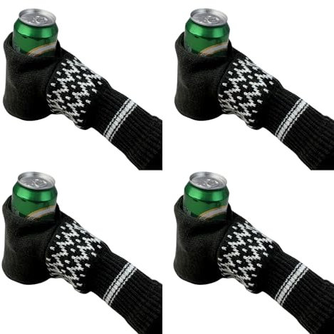 Firulab Bier Mitten Handschuhe, Bierfäustlinge Winter Gestrickte Beer Mitt Bierhandschuhe Stricken isolierende Bierhandschuhe, Hält Ihr Getränk Kalt Und Ihre Hände Warm, 1/2/4 Stück