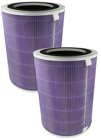 vhbw 2x Luftilter kompatibel mit Proscenic A 9 Luftreiniger | Kombifilter Vorfilter + HEPA(H13) + Aktivkohle + Silberionenfilter