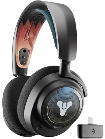 SteelSeries Arctis Nova 7P - Cuffie gaming wireless multipiattaforma Bundle -Edizione Destiny 2 The Final Shape - Oggetti in-game - 2,4 GHz + BT mixabile - Batteria USB-C 38h - PC,Switch