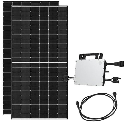 Ofgridtec 810W Balkonkraftwerk HMS-800W-2T mit 2 x 405W Bifaciale Glas Glas Module (Steuersatz: 0% gemäß §12 Abs. 3 UStG)
