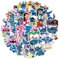 100 Stück Sticker Set, Stitch Graffiti Aufkleber Kinder, Wasserfest Stickers für Mädchen Jungen Koffer Skateboard Laptop Kühlschrank Fahrräder DIY Scrapbooking Spielzeug Deko Kindergeburtstag