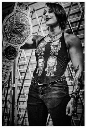 CSESTCGN Wrestler Rhea Ripley Poster auf Leinwand, Wandkunst, Dekordruck, Gemälde für Wohnzimmer, Schlafzimmer, Dekoration, 30 x 45 cm