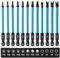 CYLBAQ 89mm Square Screwdriver Bit Set, Triangle U-Shaped Screwdriver Bits, S2 Steel Security Bit Set Triangle Square U Types Screwdriver Set, 1/4” Hex Shank Tamper Proof Resistant Impact Driver Bit