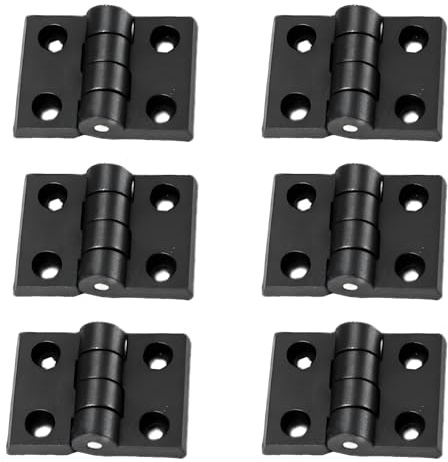 6 StückScharniere für Schranktüren, Nylon Scharnier, 30mm*40mm Scharnier, Geräusche Reduzieren Türscharniere für Feste Zimmertüren, Schrank, Fenster