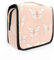 Doodle Style Butterflies Rose Gold Toiletry Bags with hanging hook Essentials Capacity Travel Cosmetic Bag Travel-Size Accessories