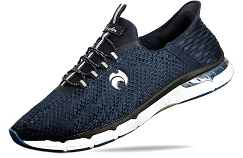 Henselite L115 Slip-on Ladies Lawn Bowling Shoes in Navy. (Navy., UK Footwear Size System, Adult, Women, Numeric, Medium, 7)