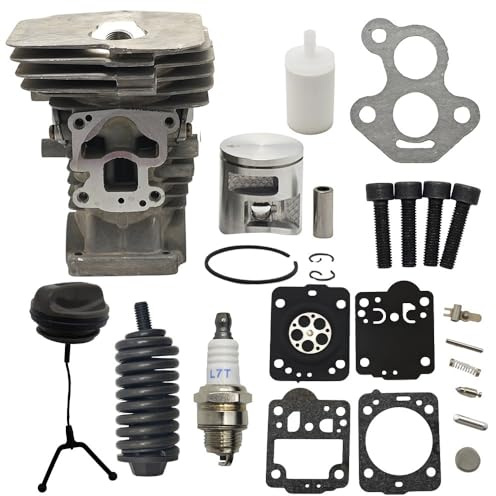 ZYEFGMFRQ Kit guarnizioni Cilindro 25 Pezzi da 41 mm 5047351-01 for Motosega Husqvarna 435 435E 440E 440 II Ricambi