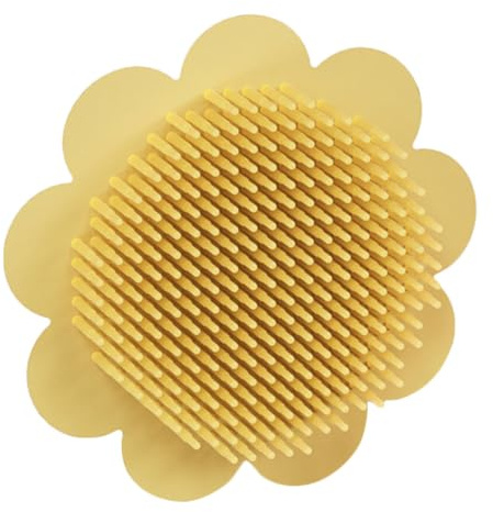 BIUDECO Silicone Bath Scrubber for Handle Soft Silicone Massage Brush for Bathing Gentle Exfoliating Body Brush to Remove Dead Skin Suitable for Newborns