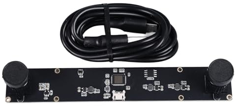 QWUUYEC 4MP Dual Lens USB Kamera Modul, 1080P, 72° Sichtfeld, 3D VR Abstandsmessung, Verzerrungskorrektur - Hohe Präzision, USB Plug and Play, Für Industrie und Embedded Systeme