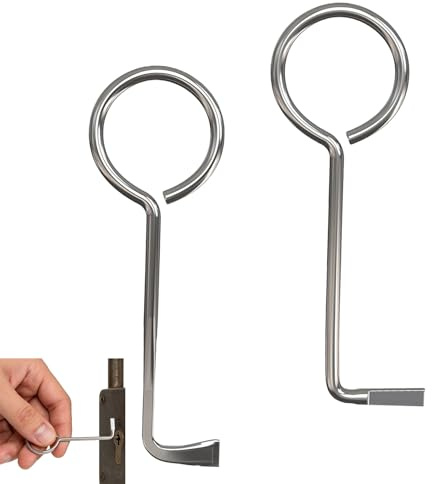 2 Stück Dietrich Set Profi,Buntbartschlüssel Universal,Lockpick,Bartschlüssel,Universalschlüssel für Zimmertüren,Türfallenöffner,Diedrichset,Tür Örfnungs Werkzeug Schlüssel,Edelstahl Eitrichsett