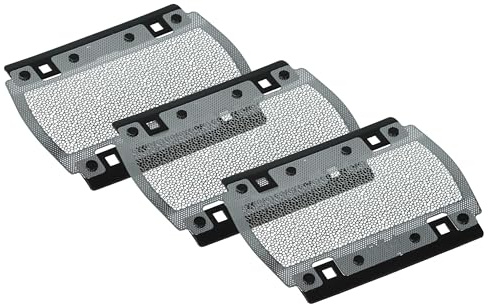 vhbw 3x Scherblatt kompatibel mit Braun Pocket Twist Rasierer Schwarz Silber