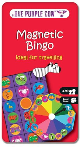 The Purple Cow PC061 Animal Bingo Magnetic Travel Game