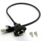 Cavo di prolunga Ethernet RJ45 Cat 5E / 5 Cat 6 Maschio a Femmina Cavo a vite schermato Cavo di rete LAN (30 CM)