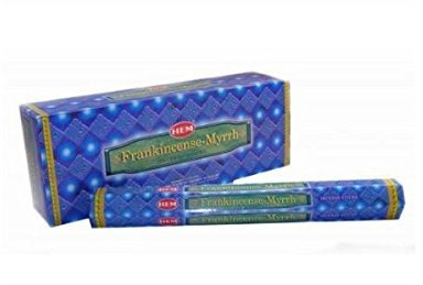 Hem Räucherstäbchen-Boxen, 6 Packungen, insgesamt 120 Stäbchen Weihrauch & Myrrhe