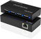 DriverGenius Xtend-NT50+ | 480Mbps USB Ethernet Extender bis zu 50M - 1-Port USB2.0 auf RJ45 (CAT5e/6/7) Kompatibel mit PC/Mac/Linux (Schwarz)