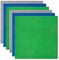 Lekebaby 6 Platten-Set Bauplatte Kompatibel mit Meisten Marken, 25 * 25cm, Grüne Blaue Graue Grundplatte