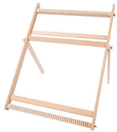 BHDD Webstühle mit Ständer, Webstuhl-Set Multi-Handwerk Einstellbarer Webrahmen Decke Schal Massivholz DIY Loom Nähmaschine für Erwachsene
