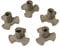 RLECS Microwave Turntable Coupler, 5pcs, PPS, Brown