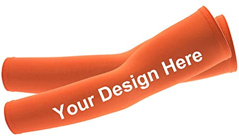 TopTie Personalizado Mangas para Brazos Manguitos Bicicleta y Running Manguitos Ciclismo Protectora Solar de Brazo de Voleibol, Fútbol, Baloncesto Hombres y Mujeres 1 par