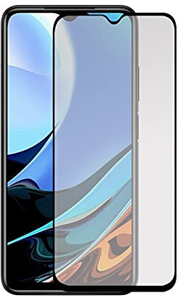 Todotumovil Protector de Pantalla Xiaomi Redmi 9T Negro Cristal Templado Completo Curvo Vidrio 9H para movil