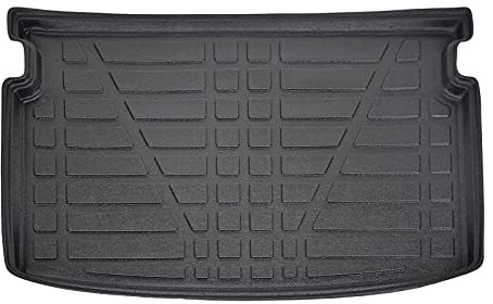 SCOUTT | Kofferraumwanne Laderaumwanne Kompatibel mit Golf 8, ab 2020 (Obere Boden), mit Hoher Rand, Kofferraum-Schutzmatte, Geriffelt, Aufrollbar