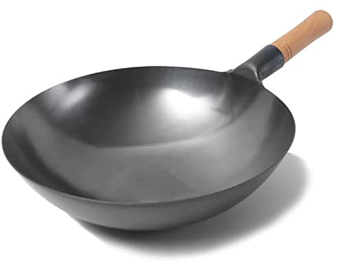 BAILR Sarten Sin Pfoa, Wok Sartenes Antiadherente y Multifunción, Wok Chino Fácil De Usar para Estufa Eléctrica, Cocina De Inducción y Gas Natural (A 34cm)