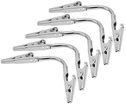 5 Stück Memo-Clip-Halter, Krokodilklemme Foto, Karte Foto Hinweis Clips, Stehen Memo Clip, Metalldraht Krokodilklemmen, Langschwänzige Memo Clip Tischnummernhalter, Platzkartenhalter, Bildhalter