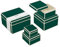Semikolon 364121 5er Aufbewahrungsboxen - Set 5 tlg - diverse Größen - Geschenkboxen - forest grün