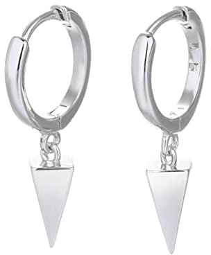 Ayoiow Ohrhänger 925, Damen Ohrringe 925 Silber Hängend Dreieck Ohrringe Silber Ohrschmuck Frauen