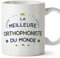 Mugffins Tasses pour ORTHOPHONISTE - En Français - Cadeau original pour ORTHOPHONISTE femme - Meilleur du Monde - 11 oz / 330 ml