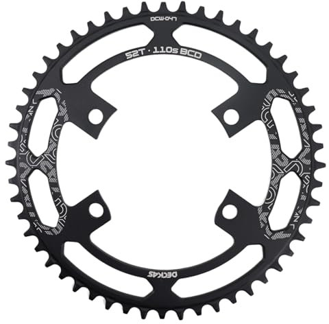 DJC Rennrad Kettenblatt 110bcd Gravel 7 8 9 10 11 12 Speed R7100 R8100 R9200 R7000 R8000 R9100 R9000 4700 5800 6800 R2000 R2000 R2000 3000 RX810 RX600 Dura ace Tiagra GRX 105 (54T)