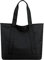 MAYMOONER Black Tote Bag for Women,Large Capacity Nylon Handbag with Zipper,Casual Shoulder Bag for Work School